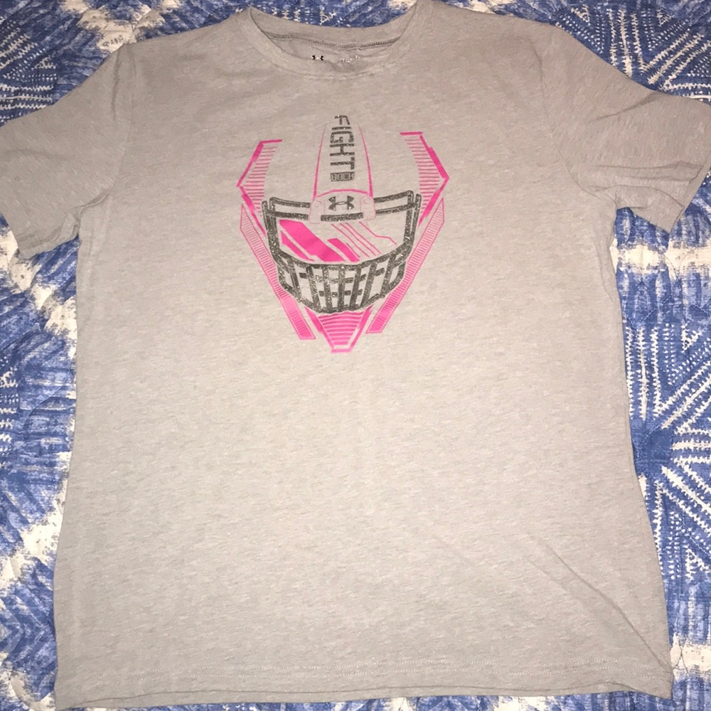 Boys’ Under Armour Breast Cancer shirt